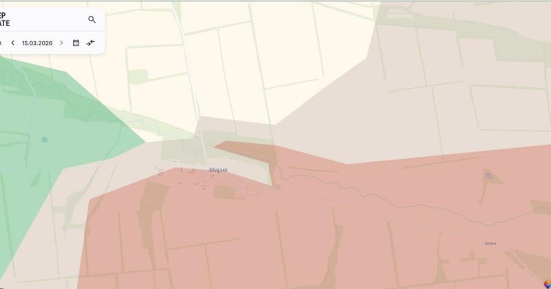 Згідно з інформацією від DeepState, російські війська здійснили просування поблизу населеного пункту Мирний в Запорізькій області. ДИПЛОМАТИЧНА КАРТА.