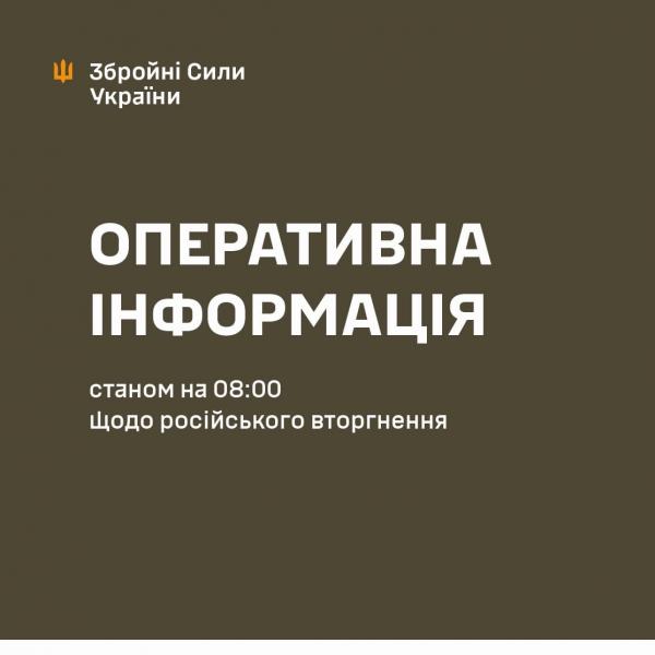 Генеральний штаб Збройних Сил України: Актуальні дані на 08:00 2 січня 2025 року.