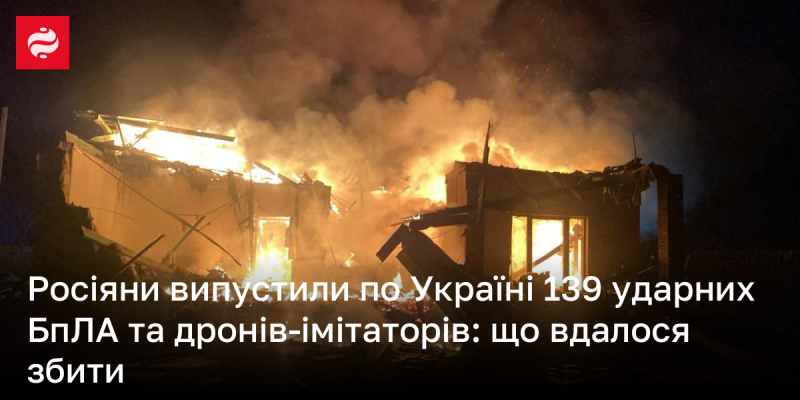 Російські сили здійснили запуск 139 ударних безпілотників та дронів-імітаблів по території України: які з них вдалося знищити?