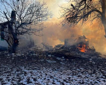 У Куп'янському районі під обстріл потрапили російські війська, внаслідок чого одна особа отримала поранення, а також зафіксовані руйнування.