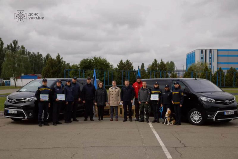 Естонські рятувальники надали Україні нове обладнання та технічні засоби.