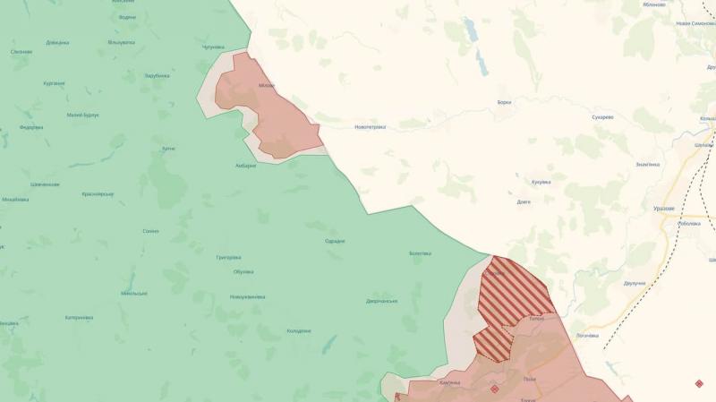 Згідно з інформацією від DeepState, російські війська захопили два населені пункти в Харківській області.