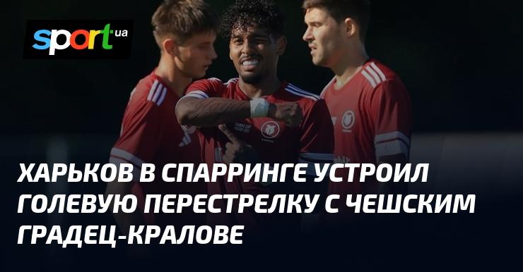 Харьков провел насыщенный спарринг с чешским клубом Градец-Кралове, в ходе которого команды обменялись множеством голов.