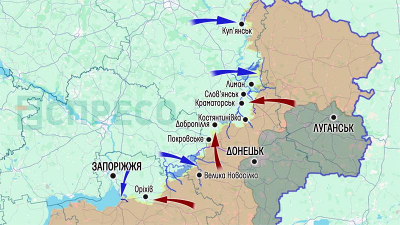 Огляд бойових дій в Україні на 3 жовтня: 2026, фронтова мапа конфлікту з Росією.